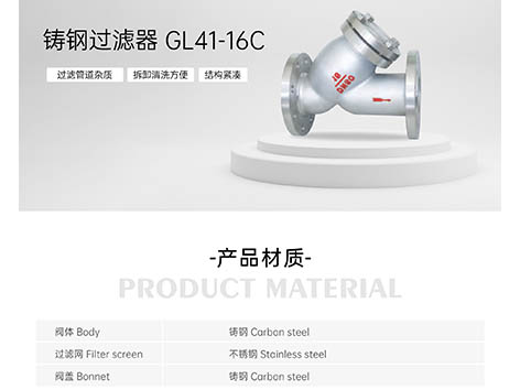 DN100铸钢过滤器分正反吗-艾德默阀门
