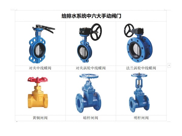 【艾德默阀门】给排水系统中六大手动阀门的作用