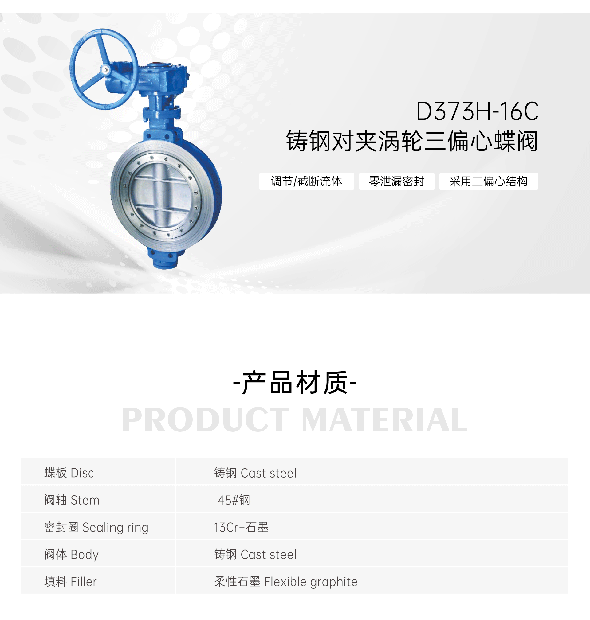 给排水系统铸钢对夹涡轮三偏心蝶阀怎么选型-艾德默阀门