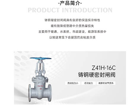 铸钢硬密封闸阀