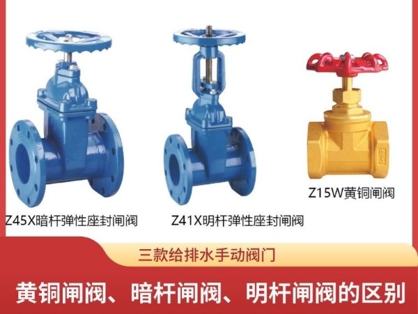 揭秘三款给排水手动阀门：黄铜闸阀、暗杆闸阀、明杆闸阀的区别