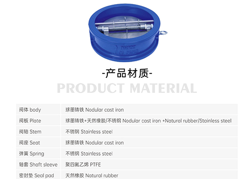 对夹式双瓣止回阀安装位置要求-艾德默阀门