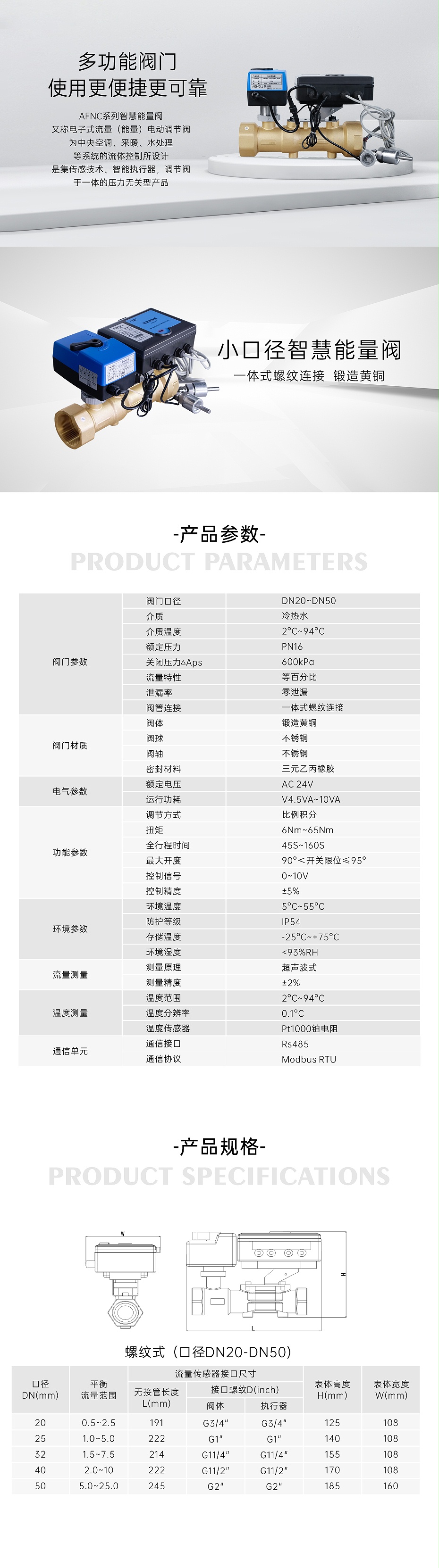 艾德默AFNC系列智慧能量阀DN20-DN50