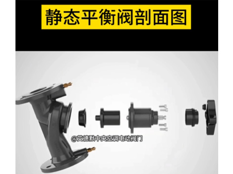 静态平衡阀的剖面图-艾德默阀门