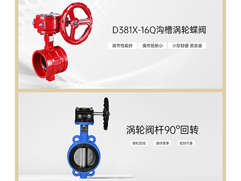 沟槽涡轮蝶阀和对夹涡轮中线蝶阀有啥区别-艾德默阀门