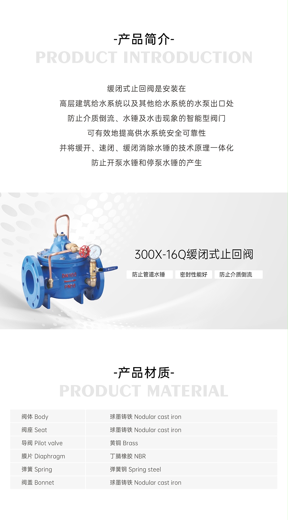 艾德默·甄易300X-16Q缓闭式止回阀