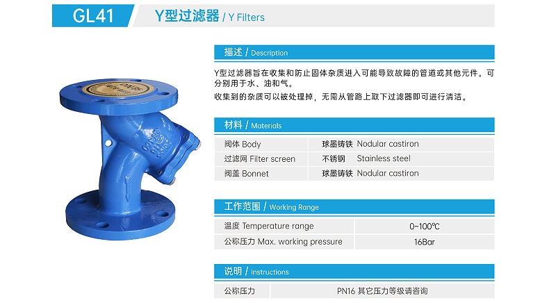 空调机组水管上y型过滤器阻力-艾德默阀门